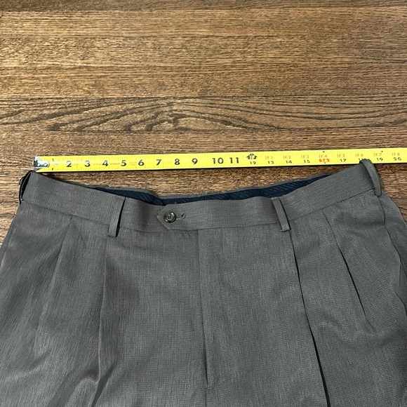 Savane Vintage Tailored 2 U Comfort Waist Men’s Trouser Work Pleated Pants 40/32 - Picture 6 of 16